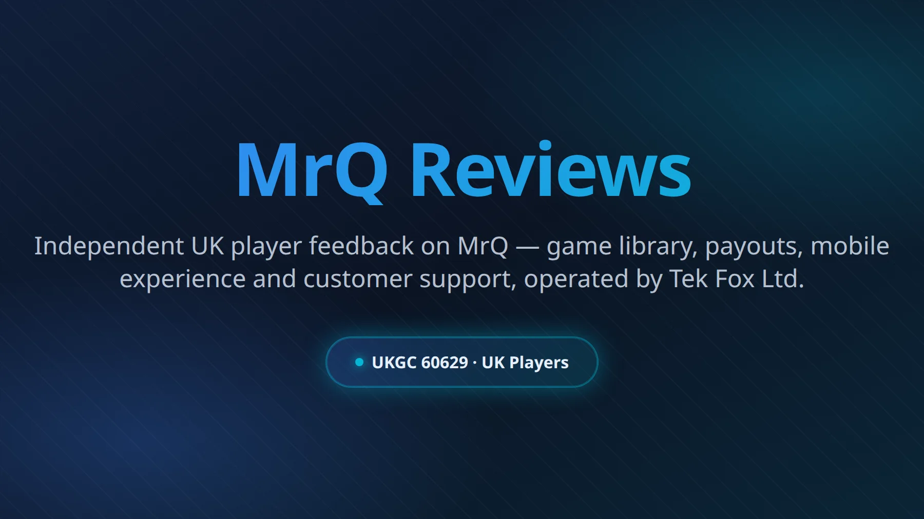 MrQ Casino review summary - UKGC licensed UK casino with low wagering and instant withdrawals